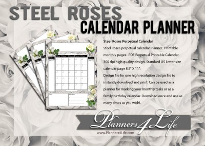 Calendar SteelRose MonthlyPerpetual